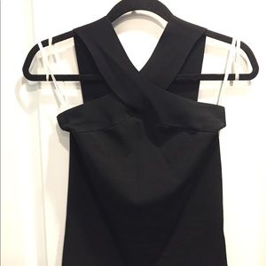 Black criss-cross top